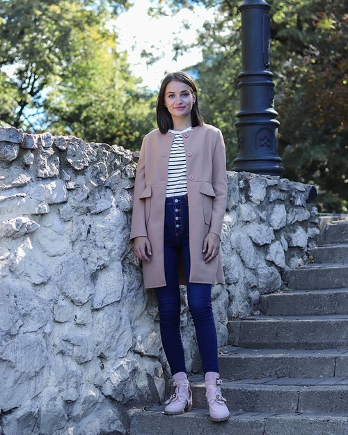 Lu Boo růžové Suede vystřihnout kotníkové boty Rock Girl