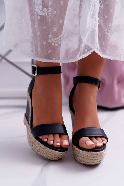 Dámske sandále na Espadryk Black Devon