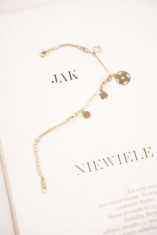 Dámska náramok celebrita zlatý ďatelina Belissimo