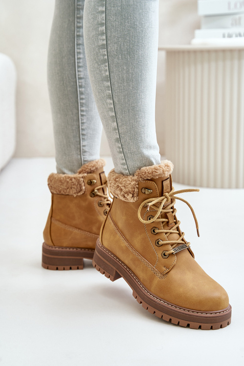 Zateplené dámské boty Big Star OO274A285 Camel