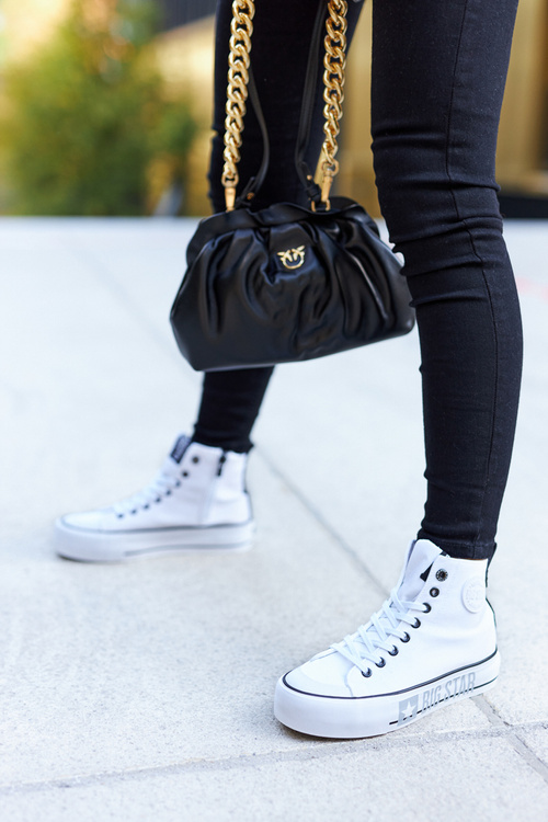 Vysoké tenisky na bielej platforme Big Star II274014