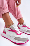 Dámské sportovní boty na platformě bílo-růžové Henley