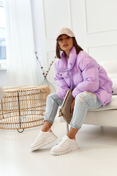 Dámská Sneakersy Na Platformě Bílé Růžové Riri