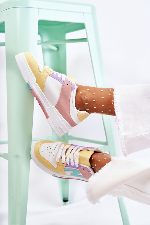 Dámske biele a žlté športové topánky Francis