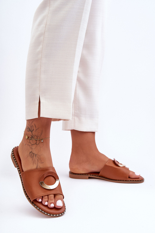 Dámské boty se zdobením hnědá Sherry