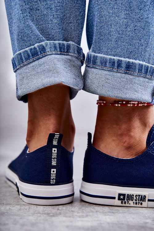 Dámské Materiál Sneakers Big Star KK274103 námořnická modrá