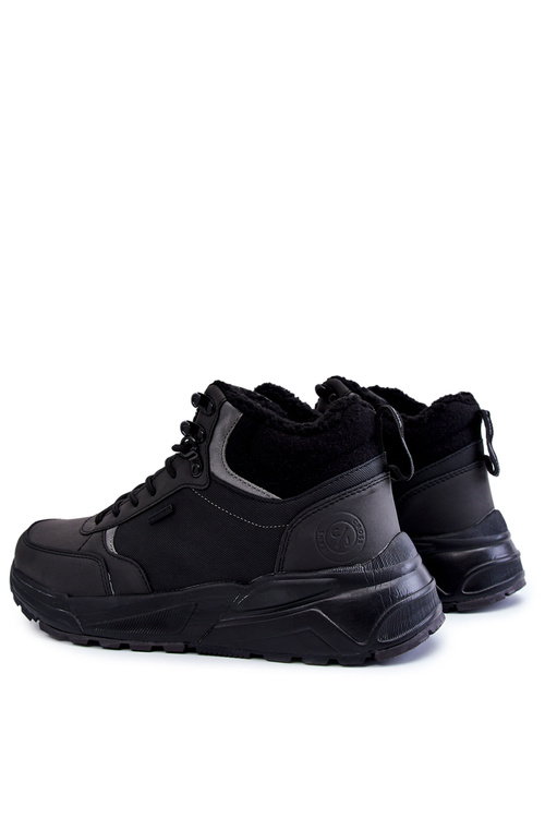 Pánské zateplené trekingové boty Cross Jeans KK1R4031C černe