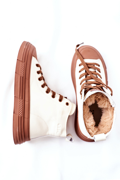 Dámské Zateplené Tenisky GOE II2N4034 Bilé