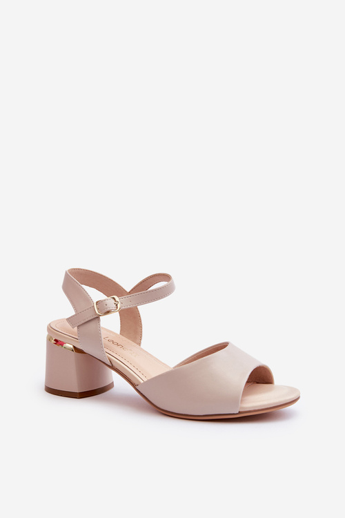 Dámske sandále na nízkom opätku z ekologickej kože Sergio Leone SK876 svetlošedé