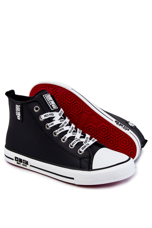 Pánské vysoké zateplené tenisky Big Star KK174346 Černé