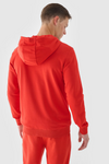 Pánská Sportovní Mikina Na Zip S Kapucí Červená 4FWMM00TSWSM1466-60S