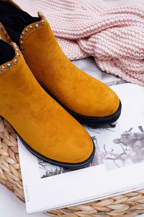 Dámské Boty se Zirkony Žluté Sissy