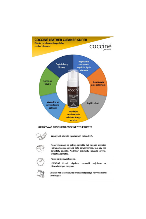 Coccine Cleaner Foam For Grain Leather
