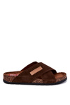 Pánska pohodlná veľká hviezda JJ176006 Brown Flip -flops