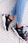 Dámská Sportovní Obuv Tlustou Podrážkou Černé Remember