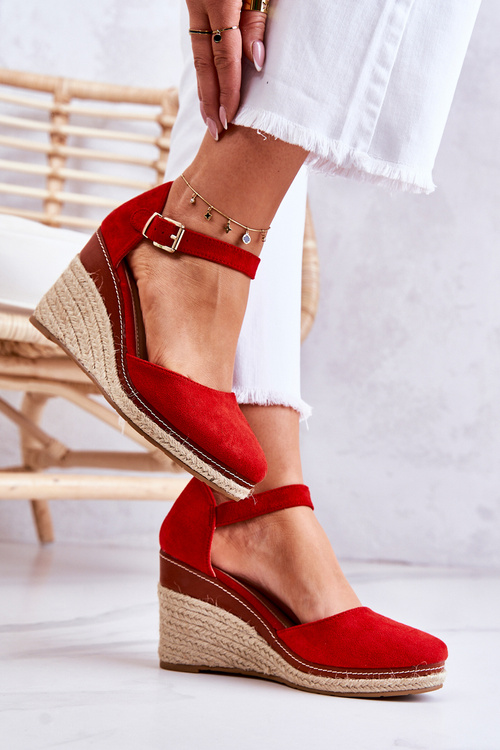 Red Espadrilles žien