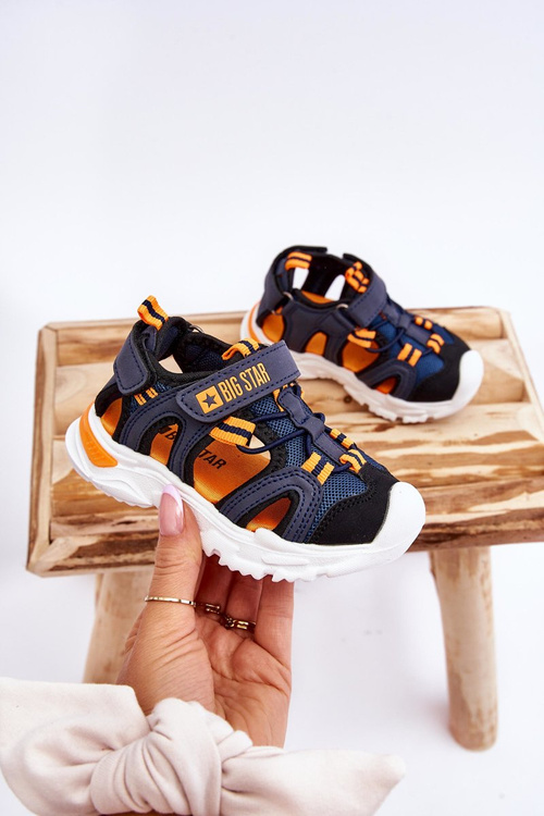 Detské ľahké sandále Veľká hviezda LL374212 NAVY BLUE