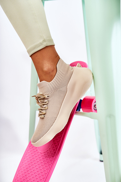 Nazouvací dámské sportovní boty Světle béžová Dalmiro