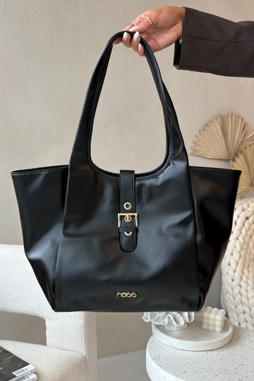 Shopper taška s přezkou NOBO BAG6010-020 Černá