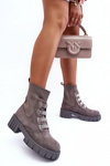 Sklouzávací botky s ponožkou z veluru šedé Hope 
