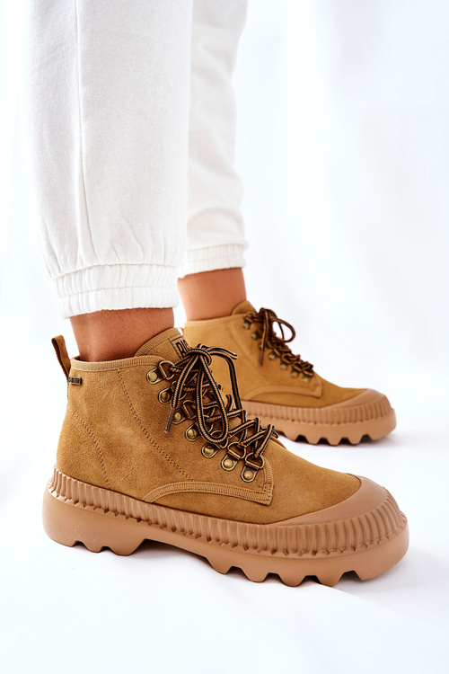 Kožené Turistické Boty Big Star II274366 Camel