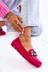 Dámské semišové mokasíny se zdobením Fuchsia Janetta