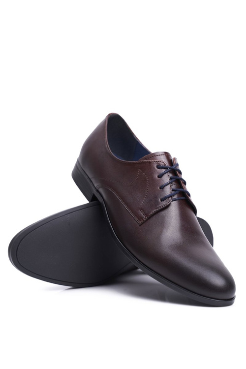 Pánské Polobotky Casual Nikopol Kožené Hnědé 1735