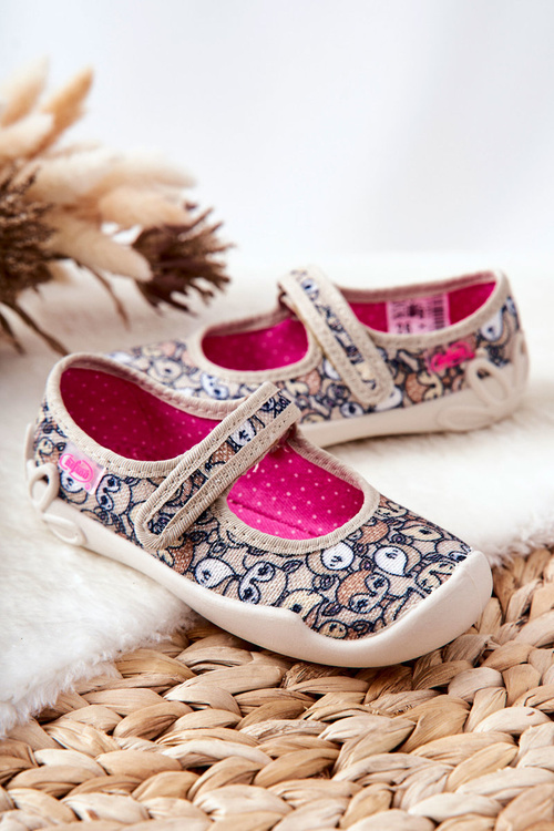 Žabky Baleríny Befado Jelen 114X467 Béžová