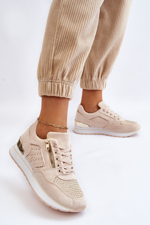 Dámske športové topánky s dekoratívnym hradným krémom Adrea