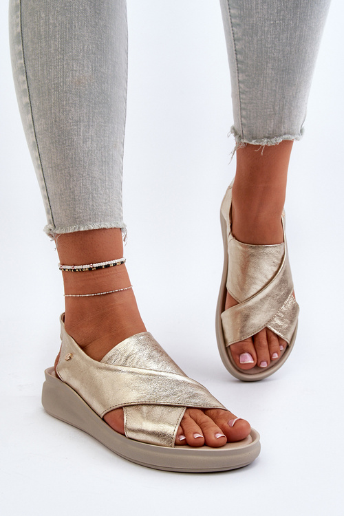 Čierne sandále z kože Morgan