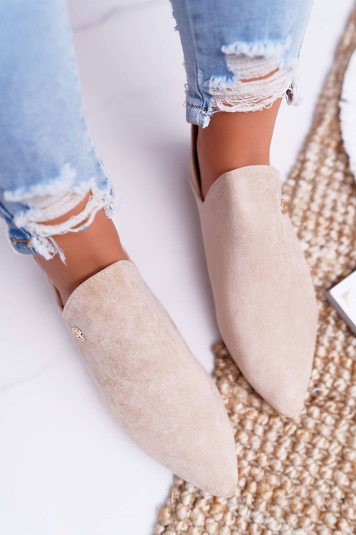 Lu Boo Boty s Výřezy béžové Chelsea