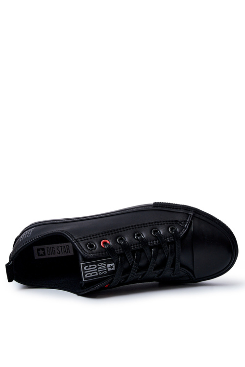 Pánské kůže tenisky BIG STAR JJ174005 Černá