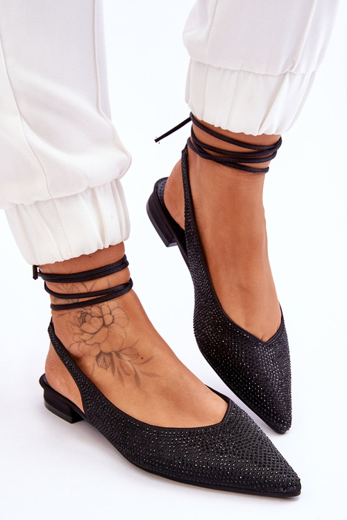 Baleríny s čiernymi kamienkami Mavis