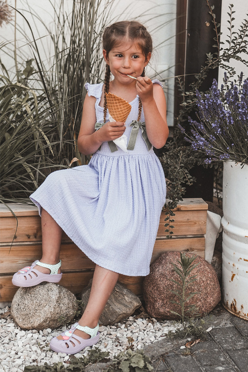 Dětské sandálky Na Suchý Zip 83486 Ipanema Summer XIII Baby Fialové