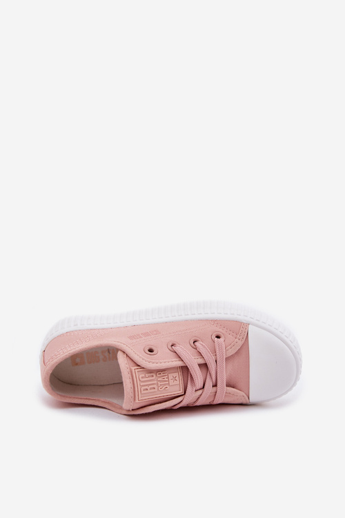 Dětské Tenisky Na Šněrování Big Star RR374011 Růžové