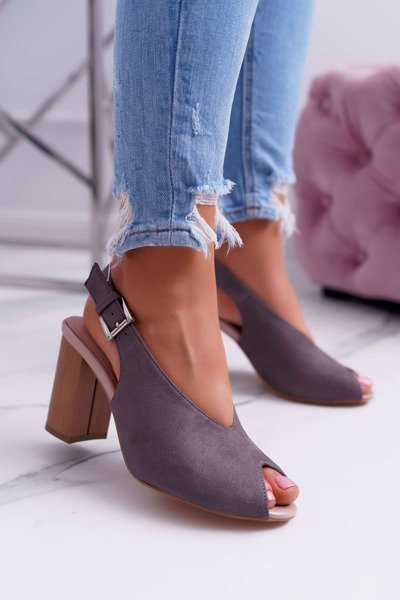 Dámské Sandály tmavě šedé Celian