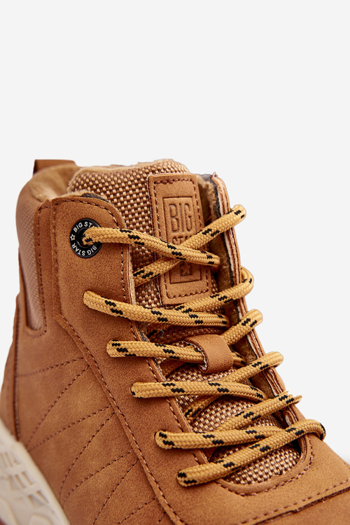 Dětské zateplené trekové boty Trapery Camel Big Star MM374202