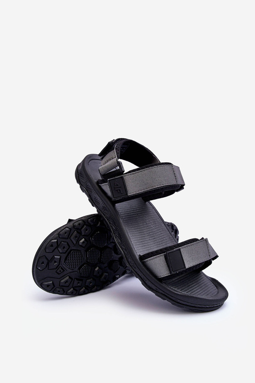 Sportovní pánské sandály 4F 4FSS23FSANM017-25S šedé