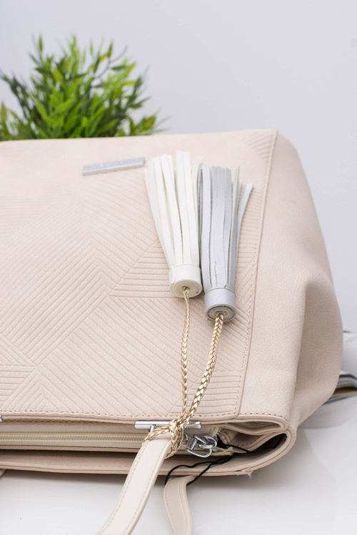 Women Beige Bag Shopper Monnari Sack