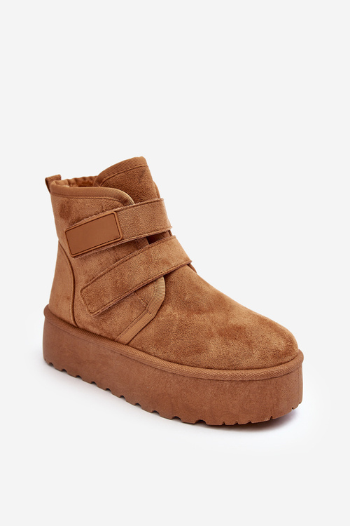 Dámske snehové topánky na platforme Camel Nredi