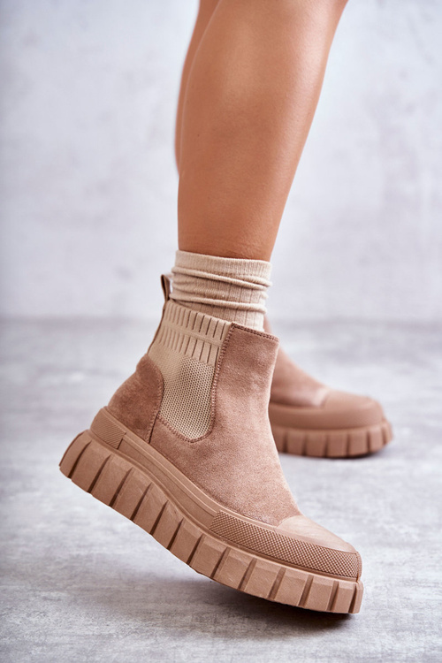 Módne sklz -up topánky na platforme Dark Boon Jenna