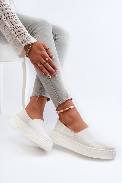 Dámske tenisky na platforme NN276006 s pamäťovým penovým systémom Biela