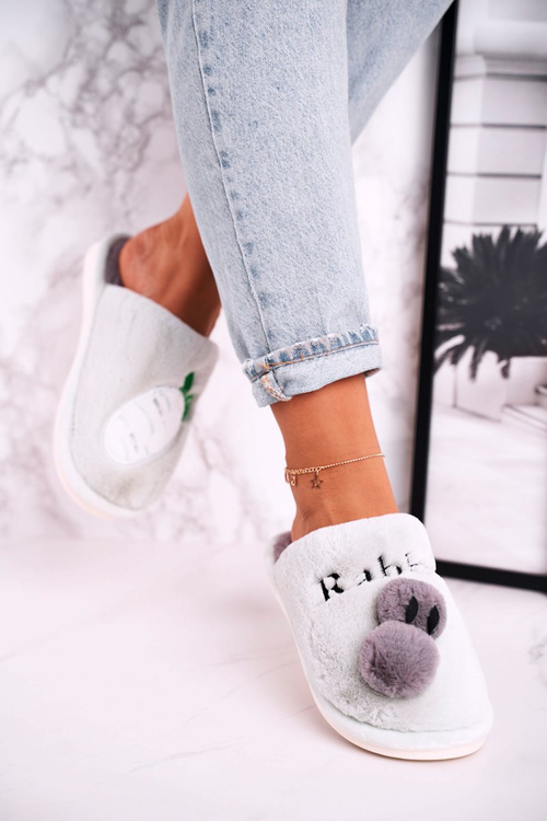 Dámské Kožené Pantofle S Králíkem A Mrkví Zelene Follow Me