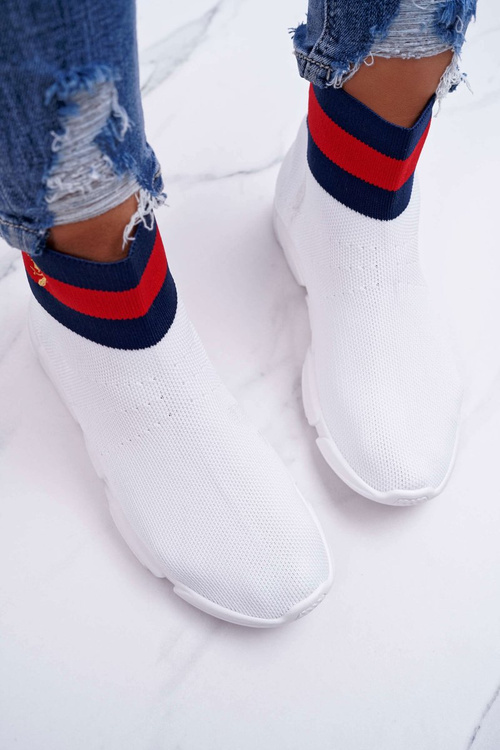 Dámske športové topánky High Sock White Deloram