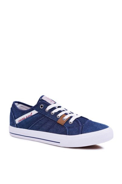Pánské Tenisky Cross Jeans Džíny Tmavě Modré DD1R4027