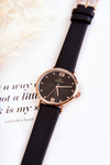 Dámske módne hodinky na čiernom opasku Giorgio a Dario