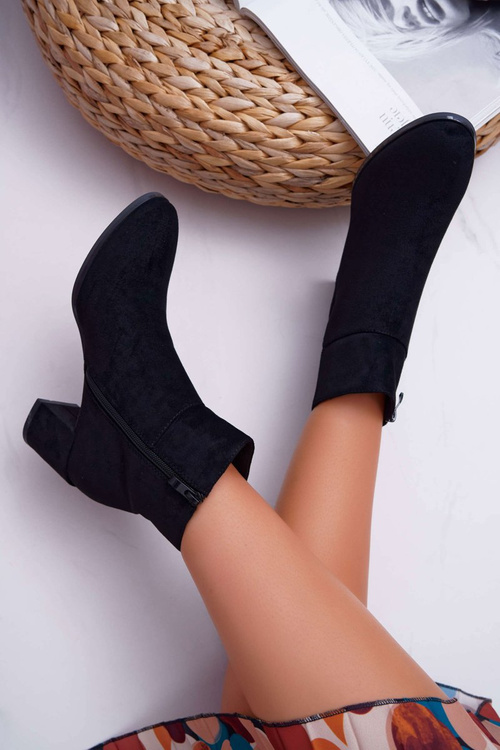 Dámské Kotníkové Boty na podpatku Sergio Leone Černé BT522