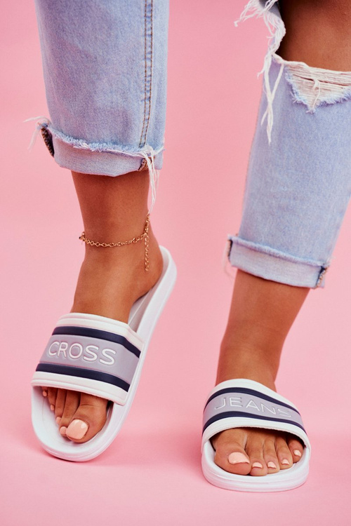 Dámské Nazouváky Cross Jeans Bílé FF2R4158C