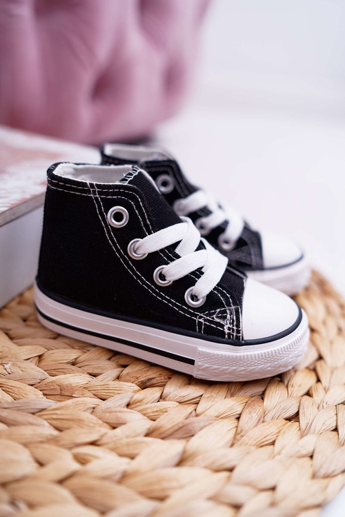 Detské vysoké tenisky čierne filimon