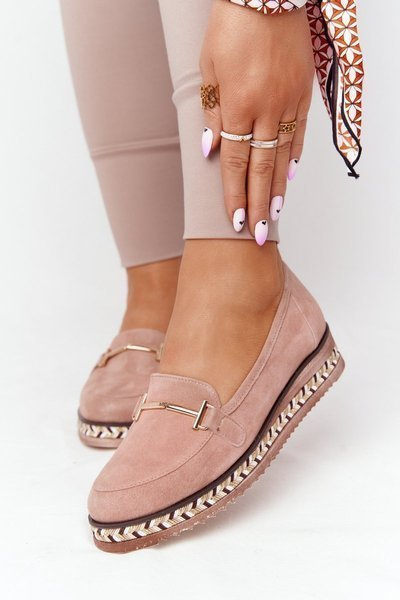 Moccasins na ružovej platforme Laura Messi 2284